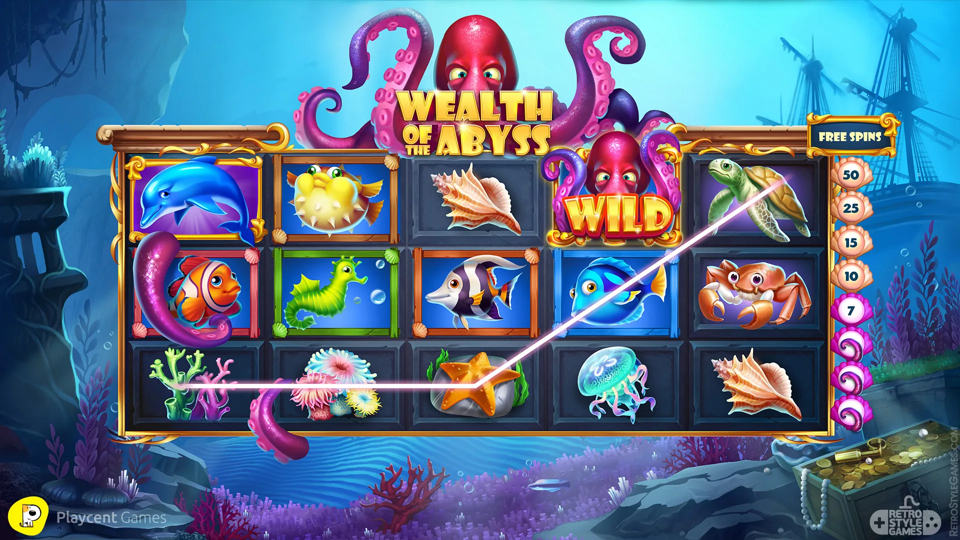 Octopus slot icons example for casino