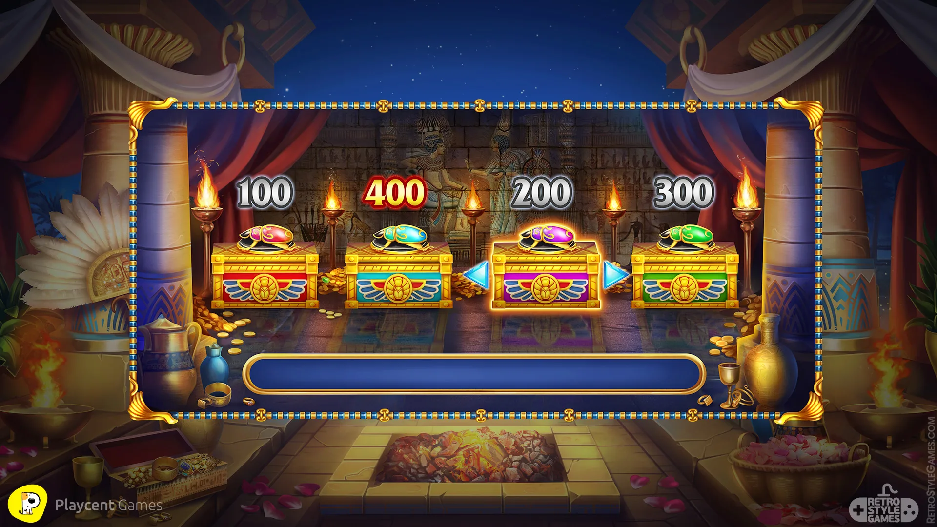 Ancient Egypt 2D Slot Objects Scarab