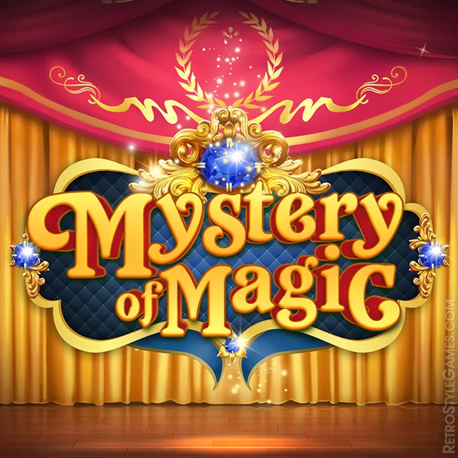 a game logo in luxury style, mystery of magic