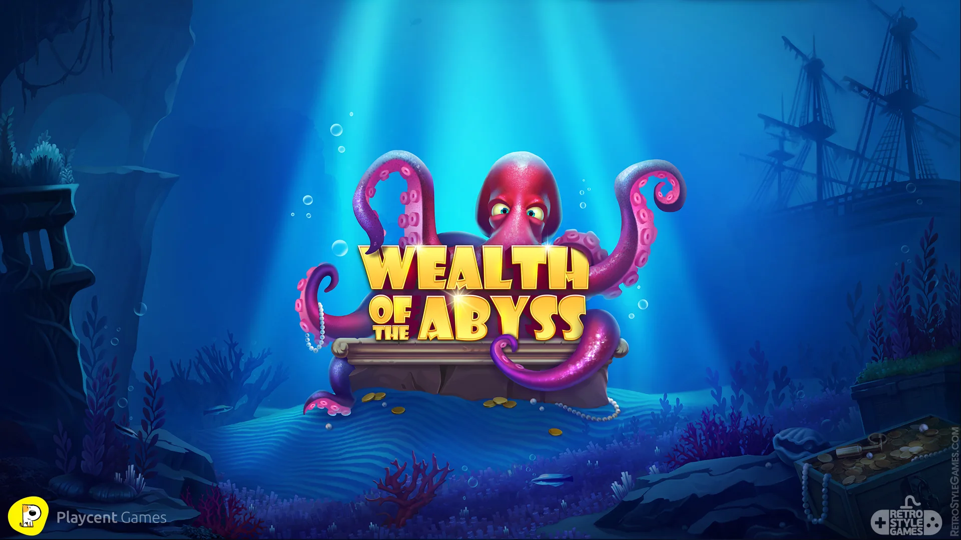 Wealth of Abyss Octopus 2D Slot Logo